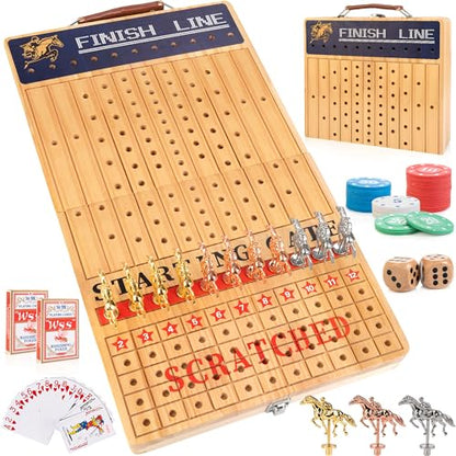 Large 21 Inches Horse Race Board Game