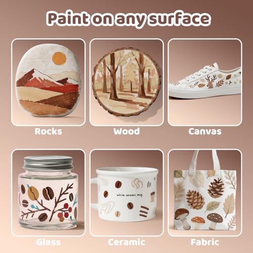 12 Brown Acrylic Paint Markers (12 Count)