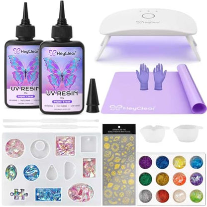 UV Resin Kit 200g with UV Light
