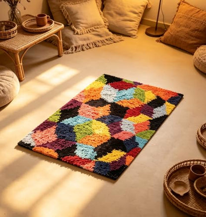 Abstract Geometric Latch Hook Kit for Beginners & Adults