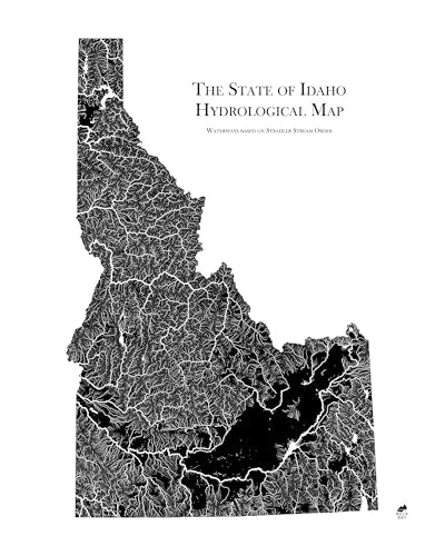 Hydrological River Map of Idaho