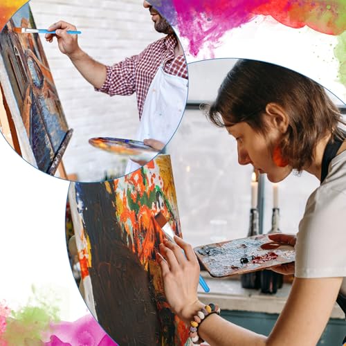 10 Pcs 3 4 Inch Flat Paint Brushes Acrylic Painting Craft