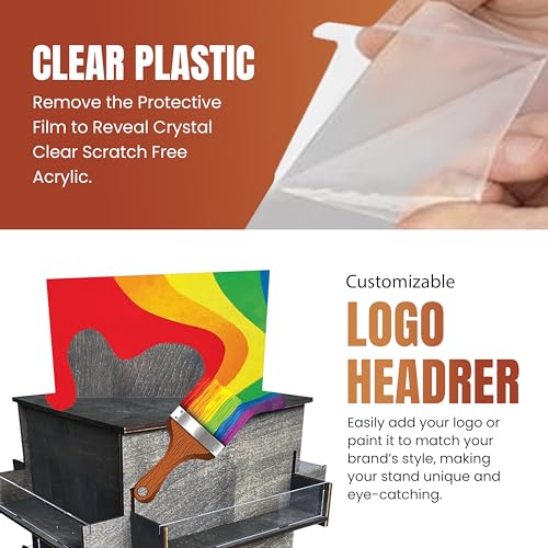 4 Sided Rotating Display Stand