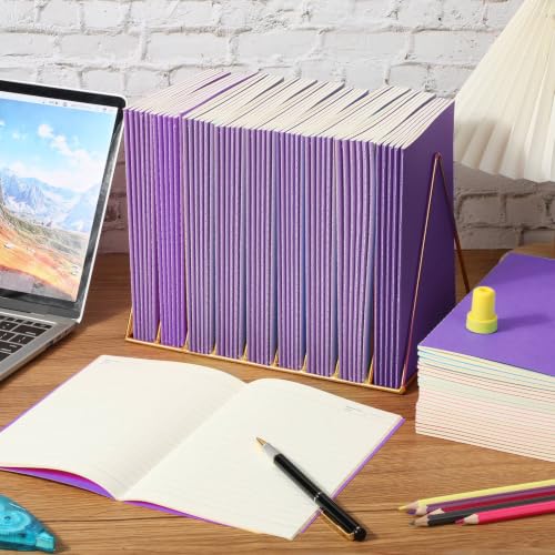 100 Pack A5 Composition Notebooks Bulk 5"x8" Notebooks Purple
