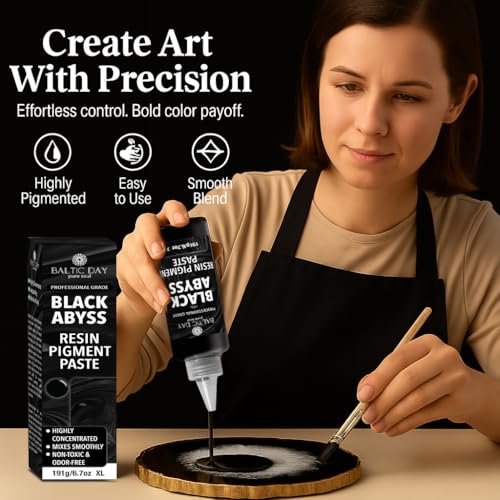 Black Abyss Epoxy Resin Pigment Paste 6.7oz