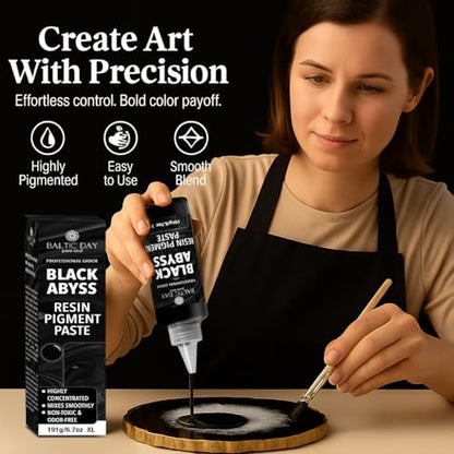 Black Abyss Epoxy Resin Pigment Paste 6.7oz