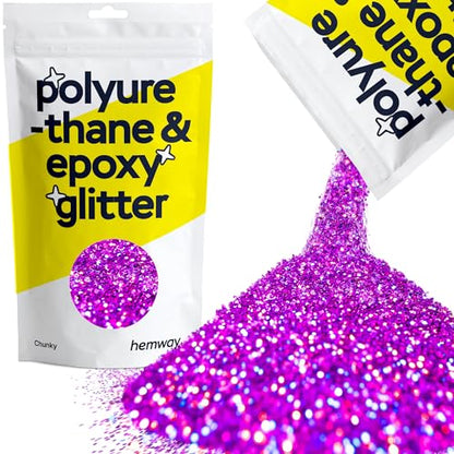 Resin Glitter Purple Holographic 100g Chunky (3.5274 Ounce)