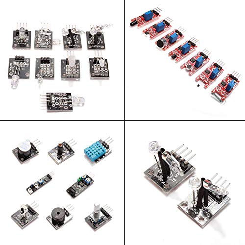 37 Set Sensor Assortment Kit 37 in 1 Sensor Module Starter Kit for Arduino MCU Educ