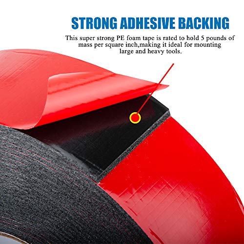 Double Sided Foam Tape 2.36In x 33FT 2 Pack (132 Foot)