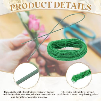 100Pcs 2 Gauge Floral Wire (100 Count)