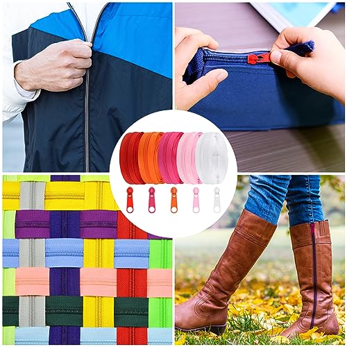 Zipper Tape 3 mm Nylon Endless Zipper Set with Slider (25 Count)