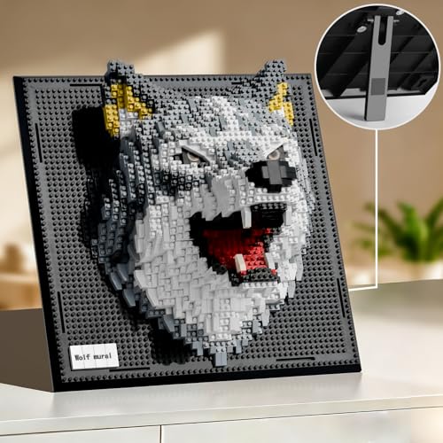 Wall Art Wolf Building Sets for Adults