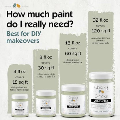 Mountain Green 16 Fl Oz Chalk Paint for Furniture All in One