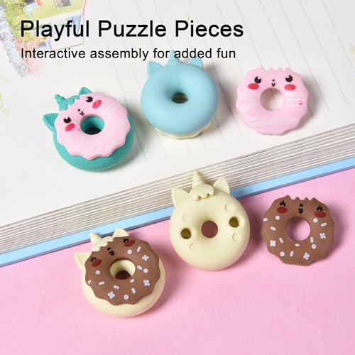 Donut Erasers for Kids Bulk (24 Count)