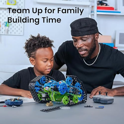 Robot Car Building Kit with Remote Control STEM Gift for Boys 8 (662 Count)