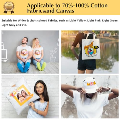 Upgraded Iron on Heat Transfer Paper for T Shirts (24.27 Ounce)