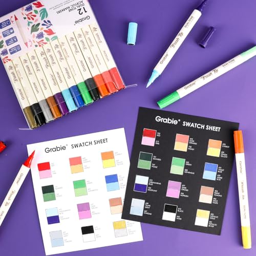 24 Color Acrylic Paint Markers