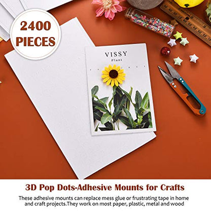 2400 Pieces Foam Dots Dual (2400 Count)