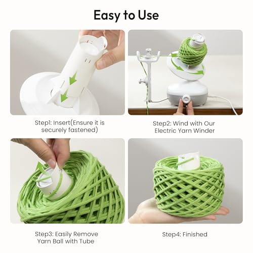 Electric Yarn Winder M1 & 18pcs Ball Tube Set for Tangle
