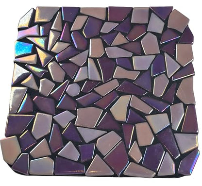 Irregular Glass Mosaic Tiles Bulk 500g Glossy and Iridescent Mosaic Glass Tiles for DIY Projects and Arts and Crafts Solid Colors and Mixes (263 Count)