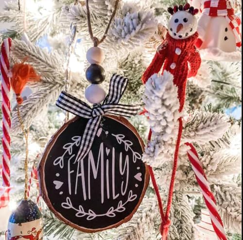 Christmas Stencils for Painting on Wood Slice (58 Count)