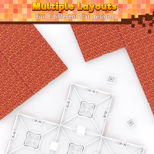 4PCS 4" x 4" Magnetic Building Block Base Plates for Kids