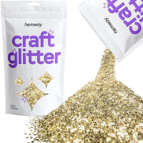 Craft Glitter Champagne Gold 100g Extra Chunky Glitter (3.5 Ounce)