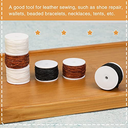 6 Pack Waxed Thread Leather Sewing Thread Stitching Tool (6 Count)