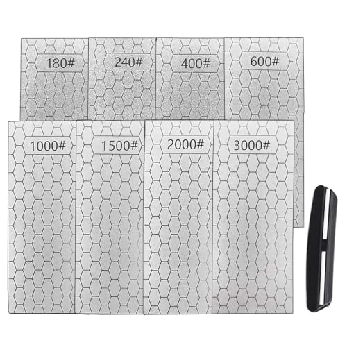 Diamond Sharpening Stone for 6 PCS Diamond Plate Honing Stone for Kitchen Sharpening Dull Knives Grindstone