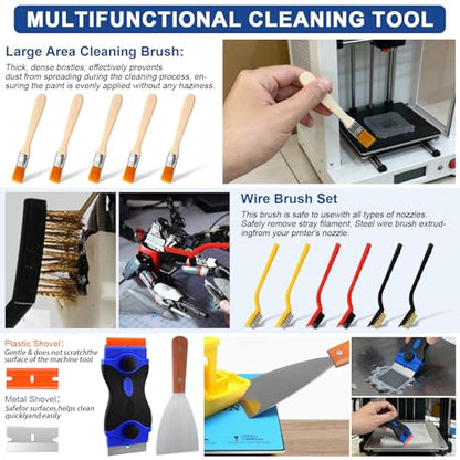 304PCS 3D Printing Accessory Tools with Tool Box for 3D Printer Modeler Basic Tools