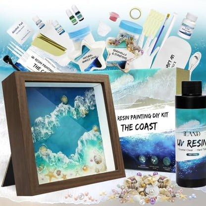 Crafts for Adults Zen Ocean Resin Art Kit