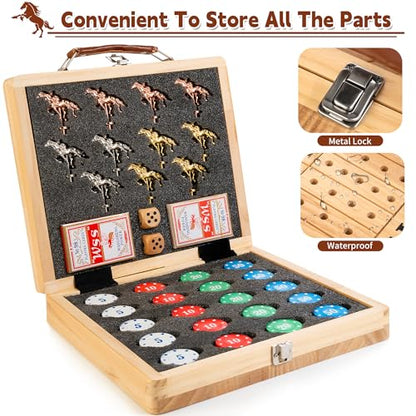 Large 21 Inches Horse Race Board Game