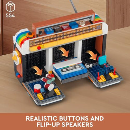 Retro Radio Classic Series Building Blocks Set (554 Count)
