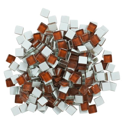 Square Glass Mosaic Tiles Bulk for Adults Crafts Supplies