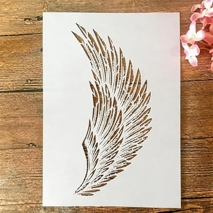 A4 Reusable Eagle Angel Wing Stencil for Painting