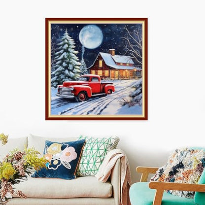 Stamped Cross Stitch Kits Full Range of Embroidery Needlework Starter Kits for Beginners Adults 11CT Embroidery Patterns Art Crafts DIY Needlepoint Kits