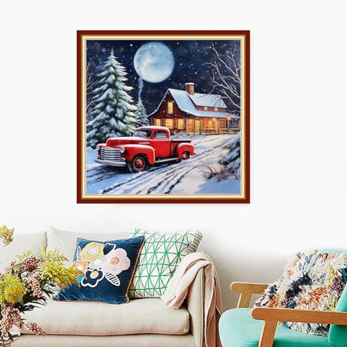 Stamped Cross Stitch Kits Full Range of Embroidery Needlework Starter Kits for Beginners Adults 11CT Embroidery Patterns Art Crafts DIY Needlepoint Kits
