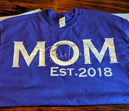 Heat Transfer Vinyl Shiny Silver Iron on Vinyl (8 Foot)