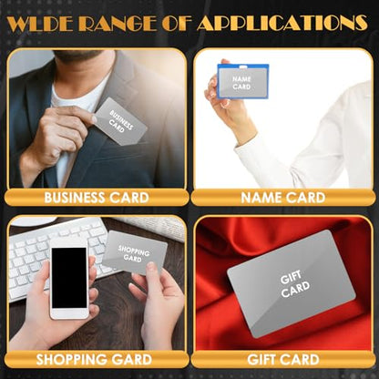 100Pcs 0.45 Metal Business Cards Aluminum Laser Engraving Blanks