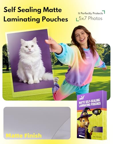 10Mil Matte Self Seal Laminating Pouches