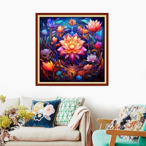Stamped Cross Stitch Kits Full Range of Embroidery Needlework Starter Kits for Beginners Adults 11CT Embroidery Patterns Art Crafts DIY Needlepoint Kits