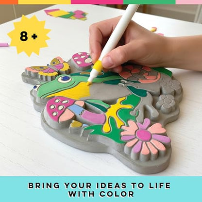 Marker by Numbers Garden Stone Craft Kit for Kids