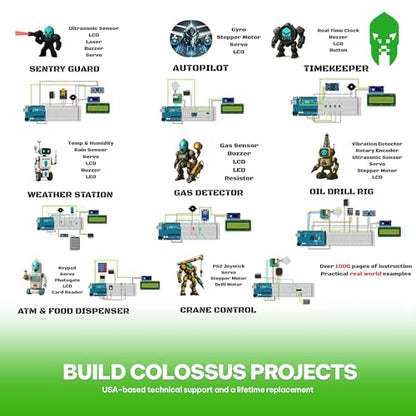 Colossus Starter Kit for Arduino 5 Main Boards 30 Sensors