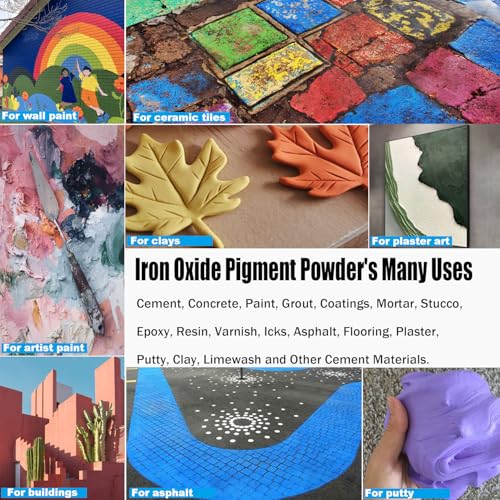 Concrete Cement Red Iron Oxide Pigment Powder (64 Ounce)