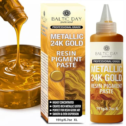 Gold Epoxy Resin Pigment Paste 6.7oz (6.7 Fl Oz)