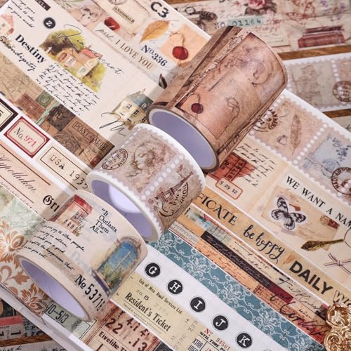 34 Rolls Vintage Washi Tape Set (34 Count)