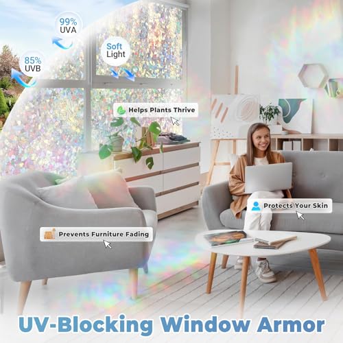 Stained Glass Window Privacy Film (1380.125 sq inches sq inches)