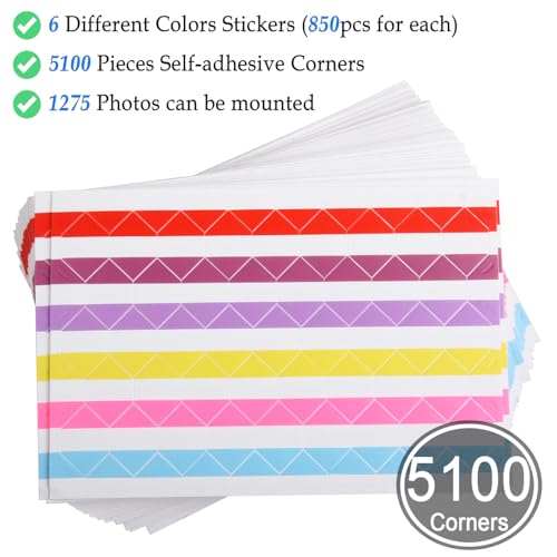 50 Sheets Self Adhesive Photo Corners (50 Count)