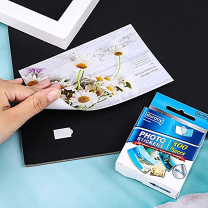 800 Pieces Photo Sticker White Double