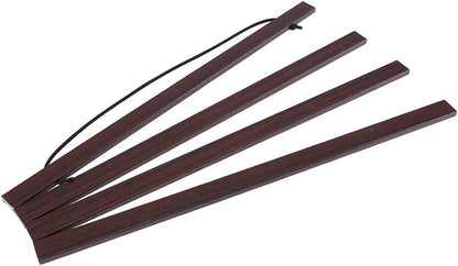 Ywlake Magnetic Poster Hanger, 8x10 8x20 8x11 Poster Frame Wood Wooden Magnet Print Posters Dowel Scroll Hanger Hangers Hanging Kit for Walls Map Canvas Artwork (Walnut, 8")